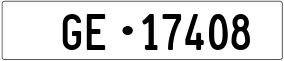 Trailer License Plate